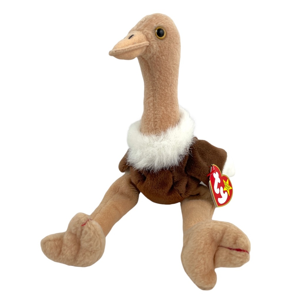 Ty Beanie Baby Stretch the Ostrich 1997 NWT